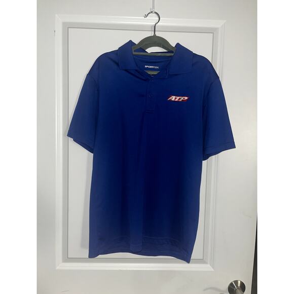Three Pack of Blue ATP Flight School "Sport-Tek" Dri Fit Unisex Polos Bundle - M - Picture 2 of 6